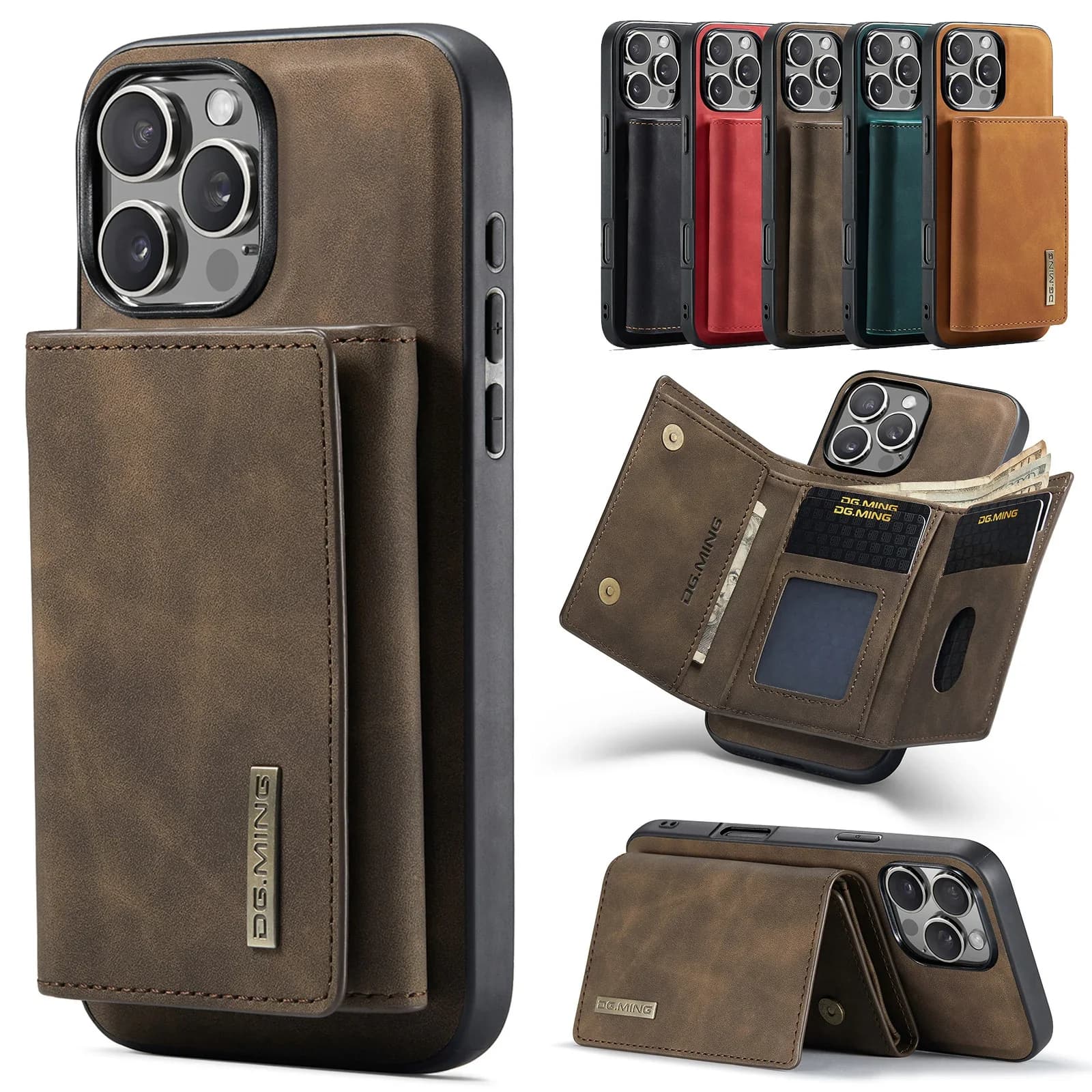 Capa para iphone 17 16 15 14 13 12 11 pro max plus xs max xr 8 7 plus carteira de couro magnético titular do cartão capa de bolso