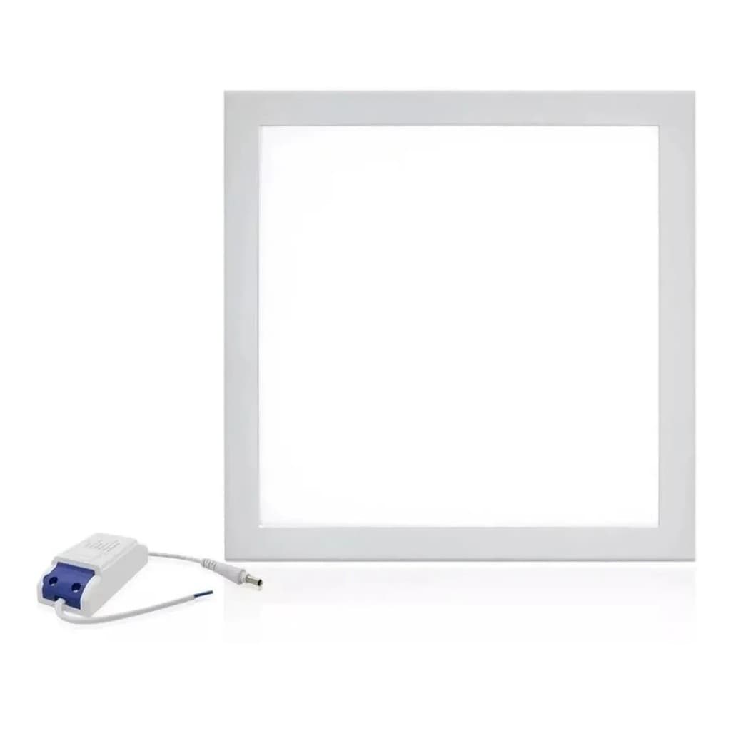 Luminária Painel Plafon Led Super Forte 24W 6500K Quadrado Embutir