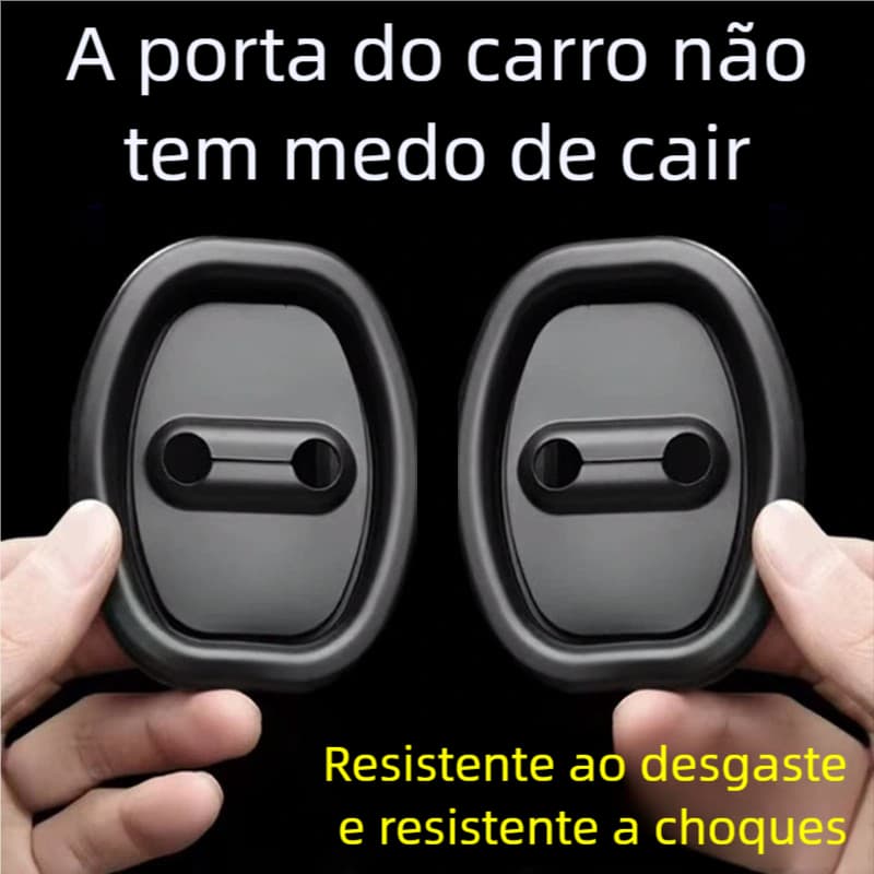 Kit Protetor de Porta do Carro 4 Peças - Amortecedor Borracha Anti Colisão